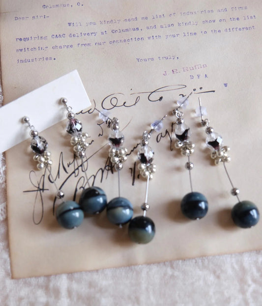 Star of Dawn — Czech Glass Drop Earrings