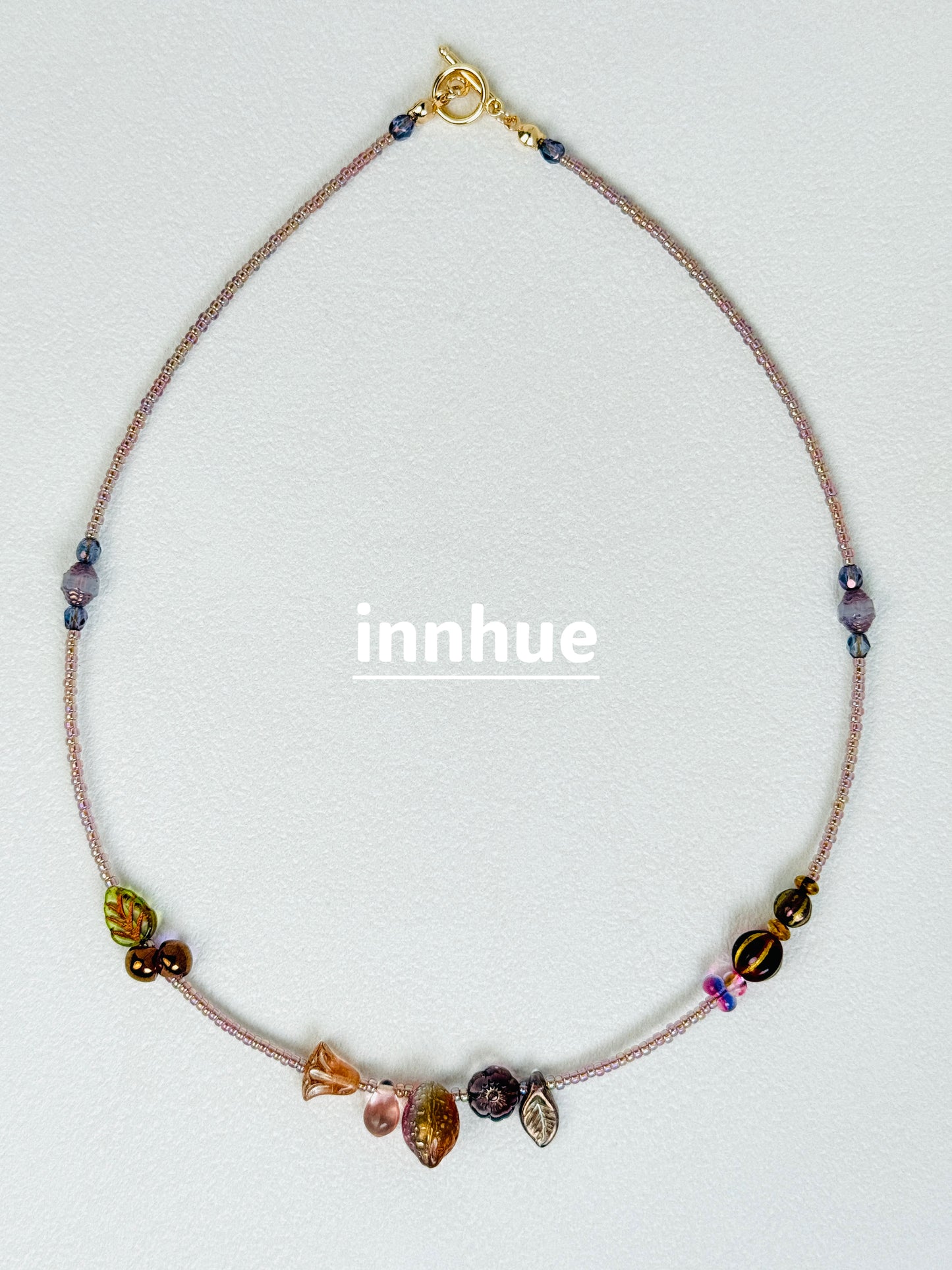The Garden and One Strange Fruit — Floral Beaded Necklace