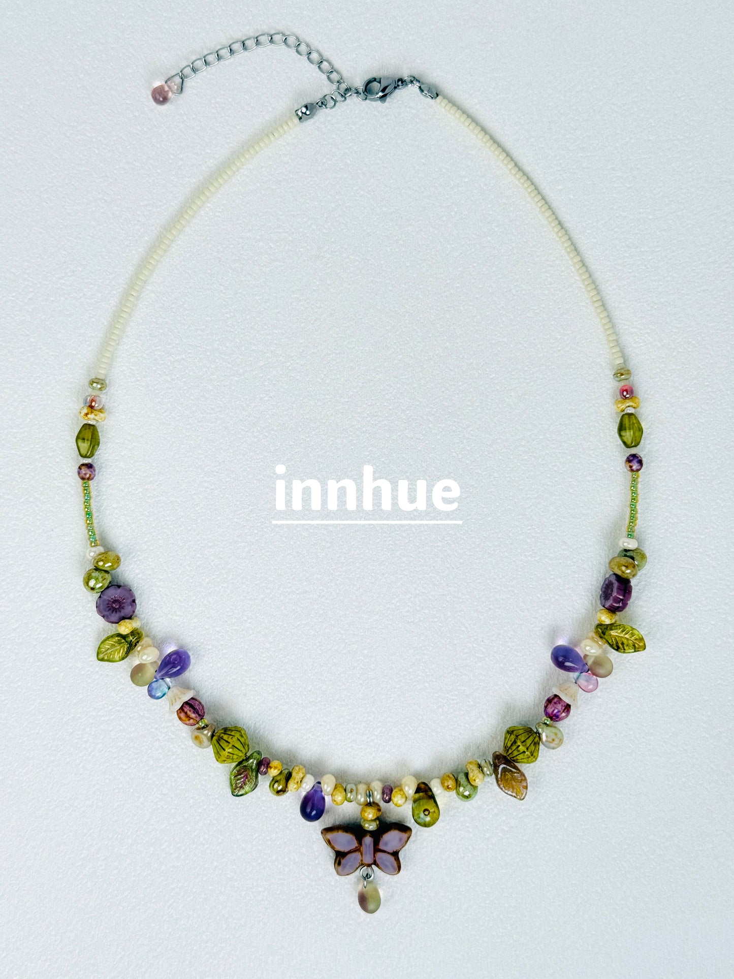 The Afternoon That Stayed — Butterfly Beaded Necklace