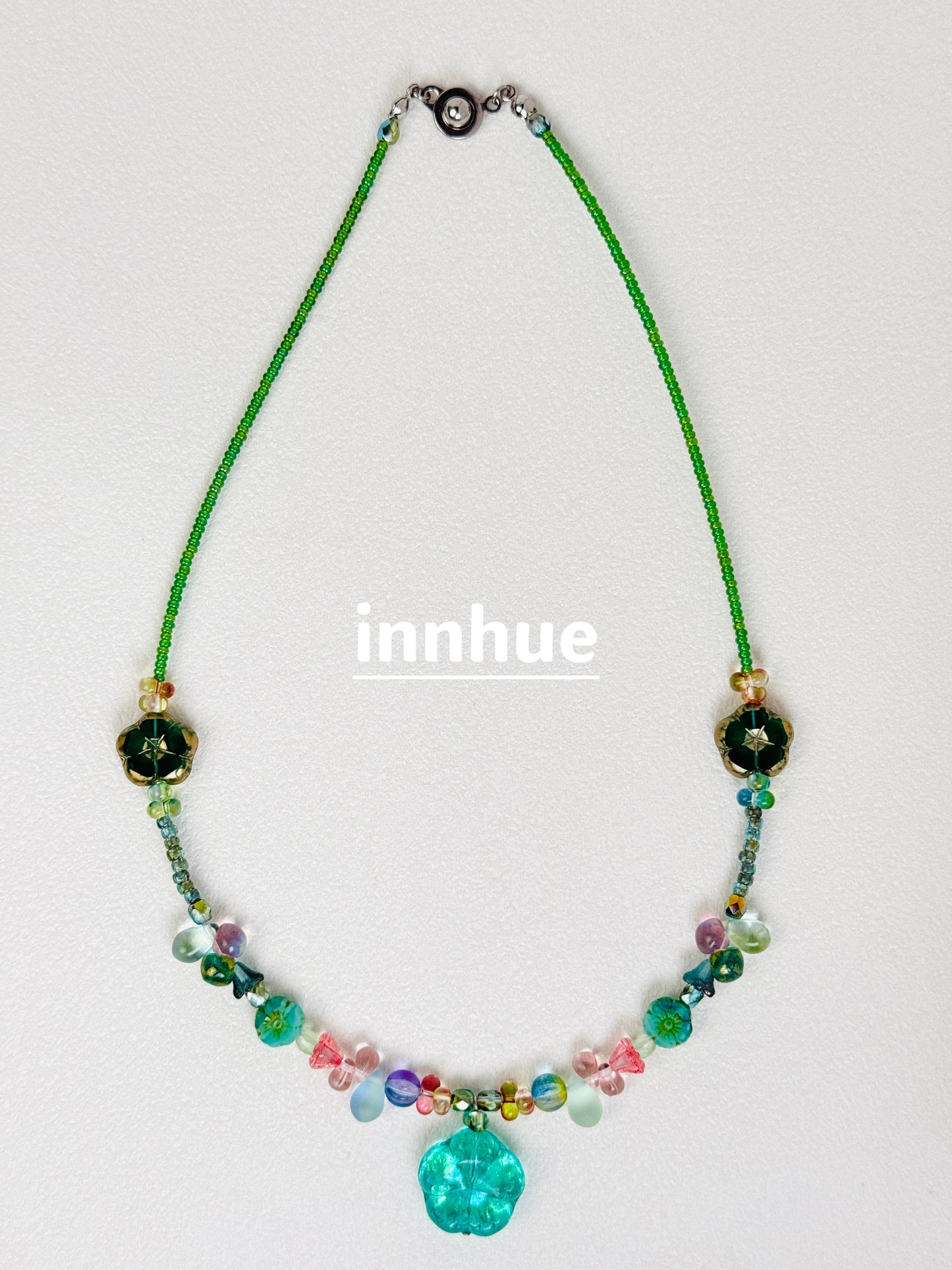 The Garden Woke Up Early — Floral Beaded Necklace
